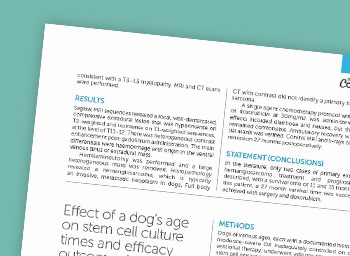 pub effect of dogs age stem cell culture times